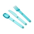thumbnail image 3 of Juego de Cubiertos shamjiam para acampar utensilios de cocina Vajilla al aire libre para oficina mochilero Picnic Azul, 3 of 8