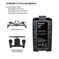 thumbnail image 1 of Batería de reemplazo 3100mAh 11.1V Bonadget compatible con Parrot Bebop 2 Drone Bebop 2 FPV, 1 of 2