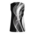 thumbnail image 5 of Qertyioot Womens Petite Plus Printed Button Round Neck Sports Tank Top for Outwear with Bottom Short Top, 5 of 5