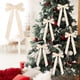 thumbnail image 1 of Velvet Bows For Christmas Tree Decorations Wreath Garland Velvet Bows With Twists Ties, 1 of 7