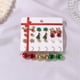 thumbnail image 3 of 27 Pairs Santa Suit Women Christmas Tree Earrings Christmas Drop Earrings Christmas Earrings Studs------Product code 61833, 3 of 3