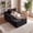Black Left, variant on Kelyda 67'' Boneless Chaise Lounge Chair Indoor, Oversized Modern Cloud Faux Fur Couch Sofa Bed Sleeper Chair Beige