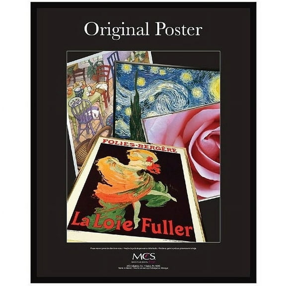 MCS Large Format Matte Poster Frame - 18" x 24" x 5/32", Black