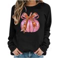 thumbnail image 6 of Frostluinai Crew Neck Sweatshirts for Women Happy Thanksgiving Pullover Long Sleeve Pumpkin Graphic Sweat Shirts Fall Gifts for Woman, 6 of 7
