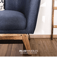 thumbnail image 3 of Love Seat Alicia Tela Curri Gris Inlab Muebles Love seat Love seat Alicia, 3 of 3