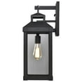thumbnail image 2 of Nuvo Lighting Corning 1 Light Large Wall Lantern Matte Black with Clear Glass, 2 of 7