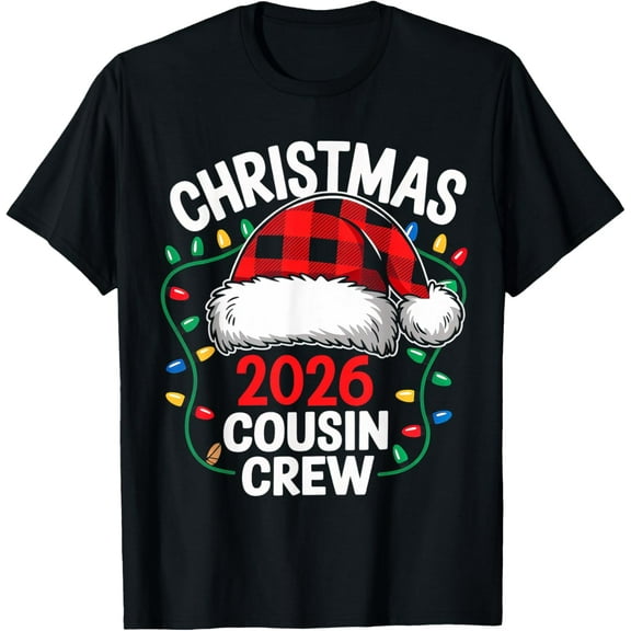 Playful Comfort Tee - Merry Christmas Cousin Crew 2026 Family Matching Xmas 2026 T-Shirt