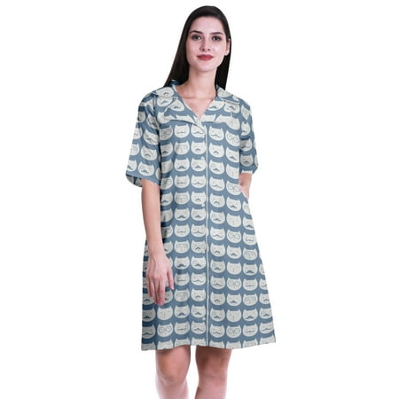 

Moomaya Maternity Summer Clothe Printed Womens Nightgowns Cotton Sleepwear-S-XXL