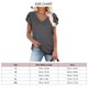 thumbnail image 1 of Blusa con mangas de pétalos, blusa con cuello en V, blusa casual con cuello en V, blusa con cuello en V, características principales de la clase, 1 of 2