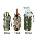 Travel Water Bottle Pouch Tactic Drawstring Molle Water Bottle Holder