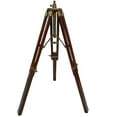 thumbnail image 3 of Nautical Vantage Look Brass Floor Lamp Wooden Tripod Stand Nautical Item, 3 of 3