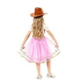 thumbnail image 5 of FYDUU Cowgirl Outfits For Girls 4Pcs Set Toddler Kids Birthday Halloween Party Dress Up Outfit With Cow Girl Hat Set Adorable Halloween 10-12 Years, 5 of 5