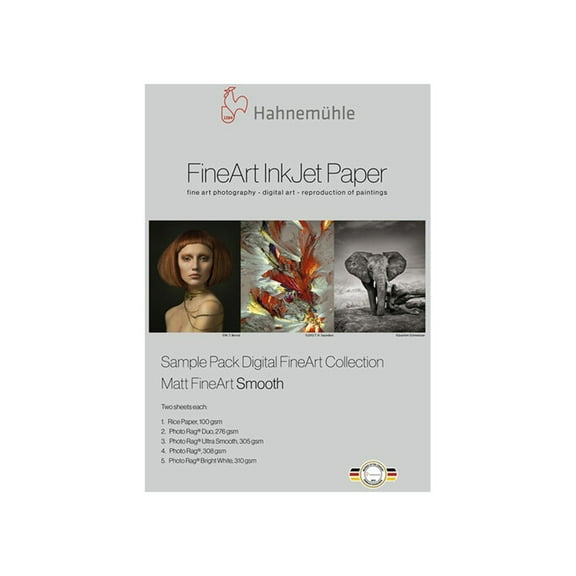 Hahnemuhle Matt FineArt Acid-Free Smooth Photo Paper, 8.5 x 11", 10 Sheets Pack