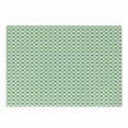 thumbnail image 1 of Green Cutting Board, 60s 70s Pop Art Inspired Retro Green Polka Dots Circles Vintage Design Art, Decorative Tempered Glass Cutting and Serving Board, Small Size, Fern Green and White, by Ambesonne, 1 of 1
