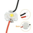 thumbnail image 4 of Uxcell 0.6" 700mA 3W Warm White Light LED Chip Bulb COB Light Beads Copper Bracket 5 Pack, 4 of 5
