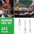 thumbnail image 4 of Grill Cover 7130 Premium Outdoor Cover for Weber Genesis II 3 Burner & Genesis 300 Series Grill and Genesis II LX 300 Series Gas Grill Including Stainless Steel Meat Fork, Spatula and Tongs, 4 of 7