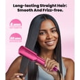 thumbnail image 3 of Terviiix Professional Wide Flat Iron for Hair, 1.75" Ceramic Hair Straightener for Thick Hair, Hotpink, 3 of 7