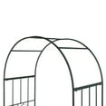 thumbnail image 5 of Zimtown Metal Garden Trellis Arch 7.2 Ft Garden Arbor for Climbing Plant Outdoor Wedding, 5 of 9
