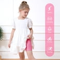 thumbnail image 2 of Ruisita 6 Pack Girls Cotton Biker Cartwheel Shorts Kids Safety Under Dress Dance Shorts, 2 of 9