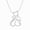 Sterling Silver, variant on Diamond Double Cat Pendant Necklace 1/10 Ct in 14KT Yellow Gold Vermeil Gift for Her
