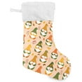 thumbnail image 2 of SKYSONIC Autumn Gnome Christmas Stocking 2pcs, Large Fireplace Xmas Hanging Stockings with Plush Cuff for Family Holiday Party Decorations, 17.71 x 12.20 Inch, 2 of 7