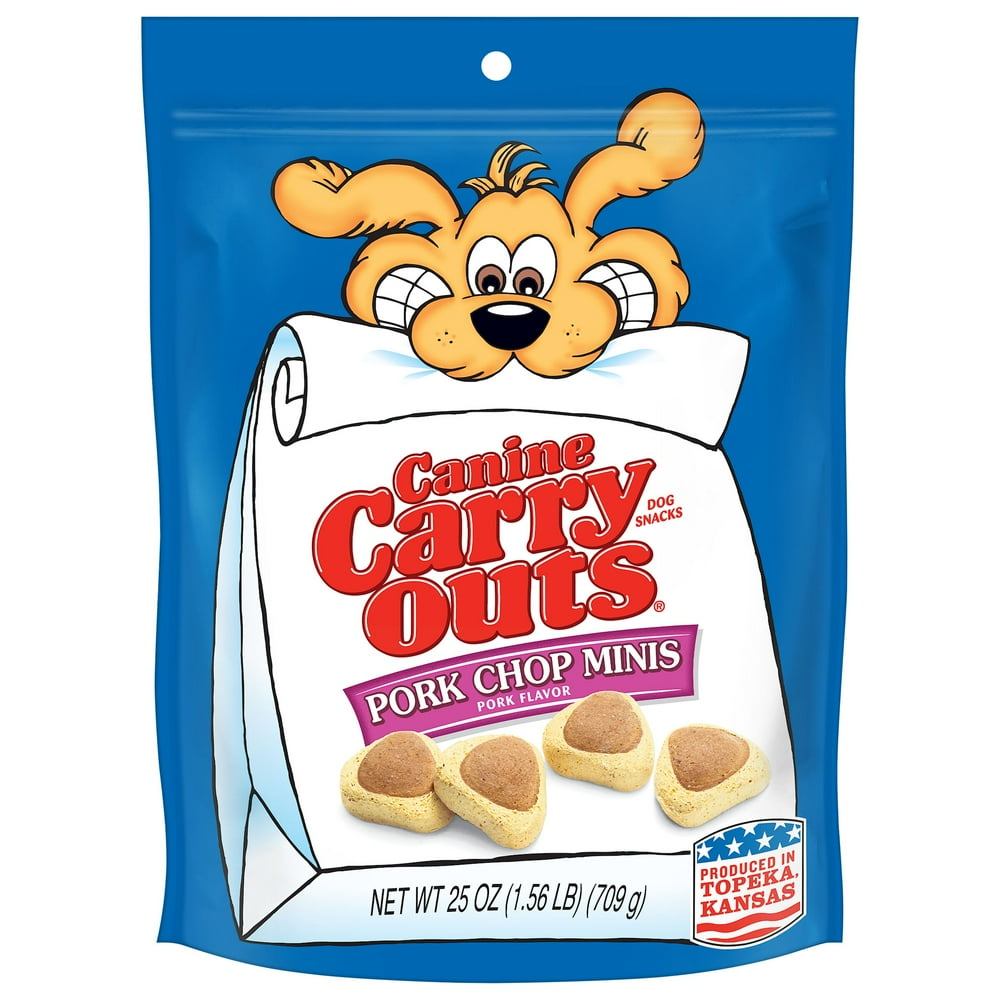 Canine Carry Outs Dog Treats, Pork Chop Minis, 25 Ounce Bag Walmart