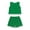 00-Green204, variant on Yiyuu Girls Summer Outfits Casual Beach Lace Tank Top and Shorts Set, 2-Piece, Sizes 11-12