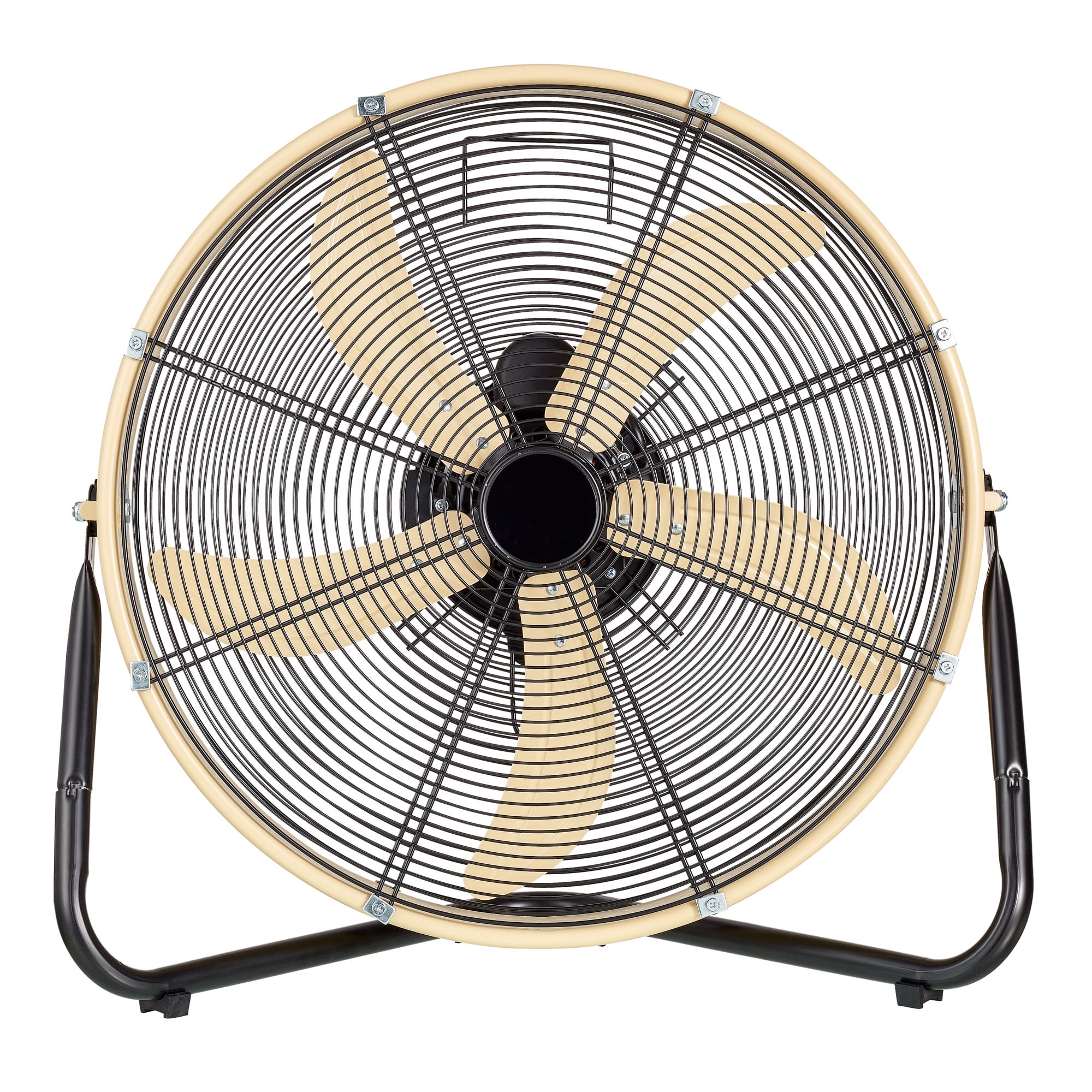Kool-Flo New 20-inch High Velocity Drum Fan with Wall Mount, Black/Sandstorm