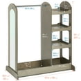 thumbnail image 2 of ECR4Kids Dress-Up Center with Mirror Costume Organizer, Montessori Furniture, Grey Wash, 2 of 9