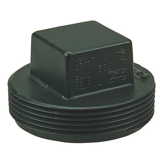 NIBCO C5818HD3 3 in. ABS DWV MPT Cleanout Plug