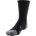 thumbnail image 1 of Calcetines Under Armour Team Crew, talla mediana, negro/grafito/blanco, 1 of 3