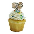 thumbnail image 5 of Plethora of Cats and Kittens Pattern Heart Love Cupcake Picks Toppers Decoration Set of 6, 5 of 7