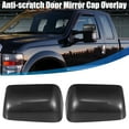 thumbnail image 2 of 1 Pair Car Door Rearview Mirror Cap Overlay Carbon Fiber Pattern Black for Ford Excursion 2001-2005, 2 of 7