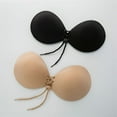 thumbnail image 4 of Women's Silicone Self Sticky Bra Strapless Backless Push Up Lift Comfortable Reusable Nipple Covers, 4 of 4