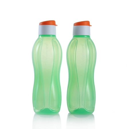 

Tupperware Aquasafe Plastic Fliptop Tricolor Freedom Water Bottle 1ltr (Set of 2)