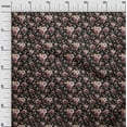 thumbnail image 3 of oneOone Polyester Spandex Black Fabric Florals Dress Material Fabric Print Fabric By The Yard 56 Inch Wide, 3 of 4