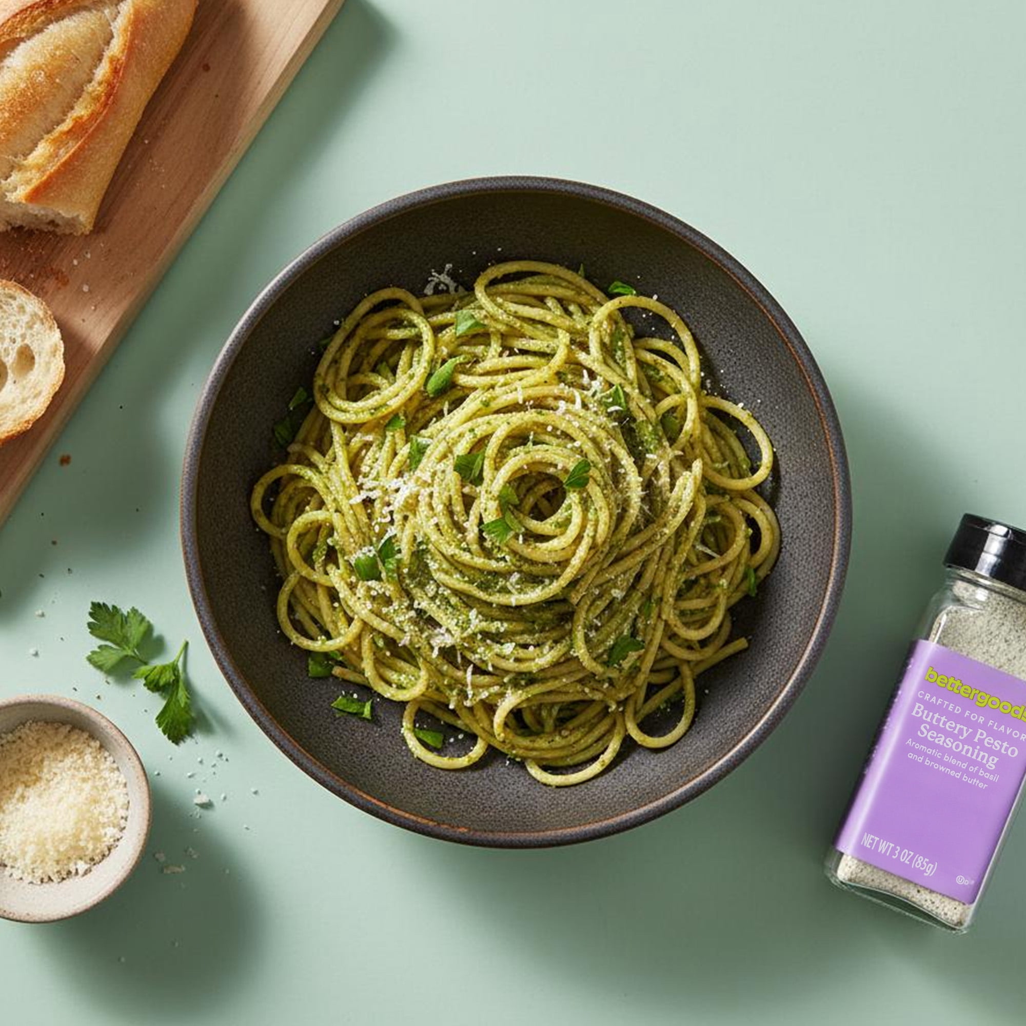 (4 pack) bettergoods Buttery Pesto Seasoning, 3 oz