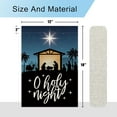 thumbnail image 6 of O Holy Night Garden Flag Nativity Garden Flag 12.5x18 Double Sided Vertical Burlap Farmhouse Yard Flag Christmas Outdoor House Decoration, 6 of 6