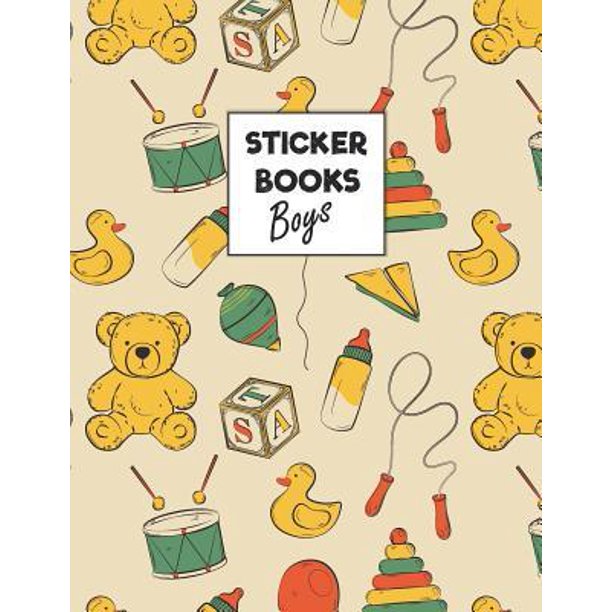 Sticker Books Boys Blank Sticker Book for kids Paperback