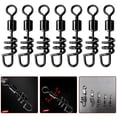 thumbnail image 3 of 100Pcs Fishing Lure Connector with Screwed Snap Fish Rolling Swivels Corkscrew, 3 of 8