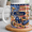 Black, variant on Construction Worker Accent Mug, America 250th Anniversary Patriotic Coffee Cup