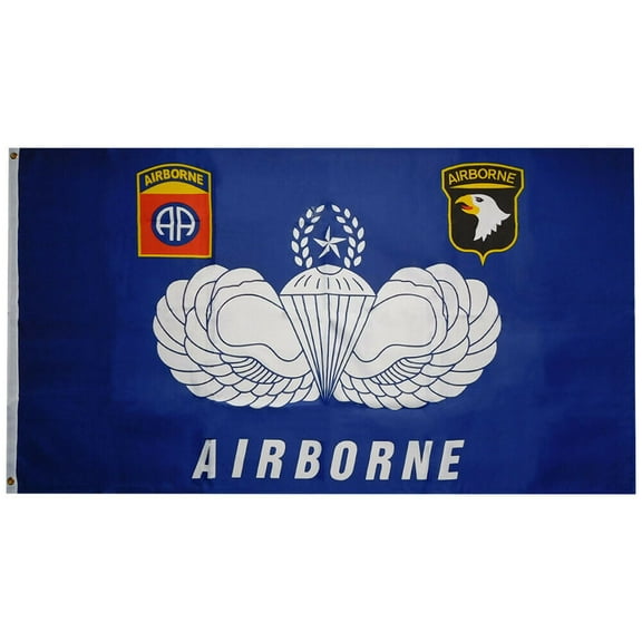 3x5 US Army 82nd 101st Airborne Blue Polyester Flag Banner