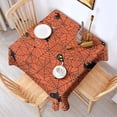 thumbnail image 2 of Halloween Spider Web Silhouette Pattern Square Tablecloth,Waterproof Square Table Cover,Wipeable Spillproof Washable Table Cover for Home Kitchen Party Decor 52"x52"(132x132cm), 2 of 6