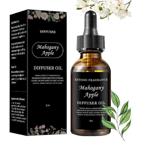 Fragrances, Diffuser Oil, Hotel Collection Diffuser Oil, Essential Oils for Diffusers for Home, Lavender Oil Essential Oils for Car (Mahogany Apple)