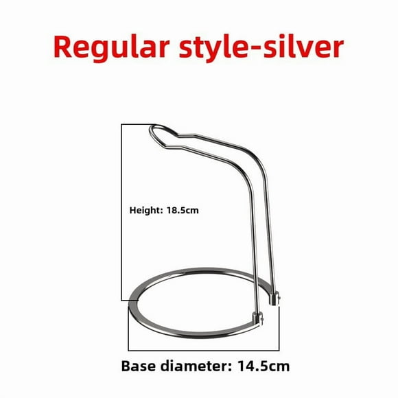 Stainless Steel Detachable Fishing Reel Holder - Portable Spinning Reel Display Rack with Corrosion Resistance, Universal Compatibility for Multiple Brands, Sleek Silver Design, Export-Ready for