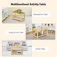 thumbnail image 5 of Infans Patented Wood Kids Activity Play Table Block Table Multifunction W/Storage Natural, 5 of 7