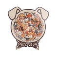 thumbnail image 1 of Unique Animal Shaped Wooden Puzzle With Display Stand For Home And Lovers Mind Teaser Toy, 1 of 7
