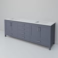 thumbnail image 5 of Jacques 80 in. W x 22 in. D Dark Grey Double Bath Vanity and Cultured Marble Top, 5 of 8