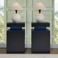 thumbnail image 4 of Nightstand Set of 2, Bedside Table with LED Lights, Night Stands Set End Side Table with Cabinet Storage for Bedroom, Black, 4 of 7