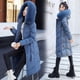 thumbnail image 3 of Chaqueta de algodón con cuello de cuero grande y largo hasta la rodilla de doble cara, chaqueta de algodón con capucha de estilo coreano de invierno, chaqueta de algodón para mujer, 3 of 6